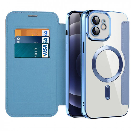 Techsuit  SmartMag Book Case  iPhone 12  Light Blue