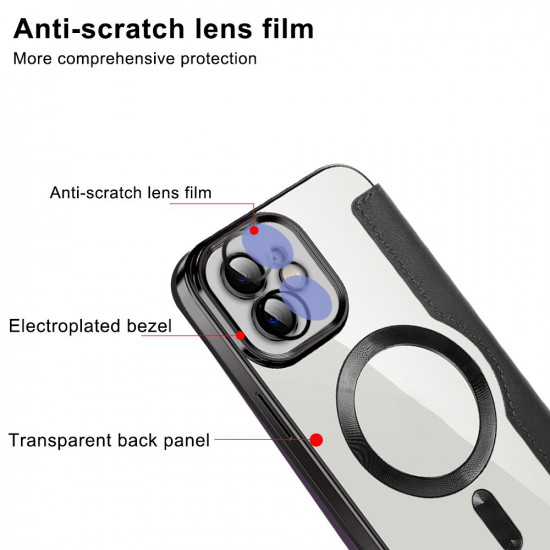 Techsuit  SmartMag Book Case  iPhone 12  Light Blue