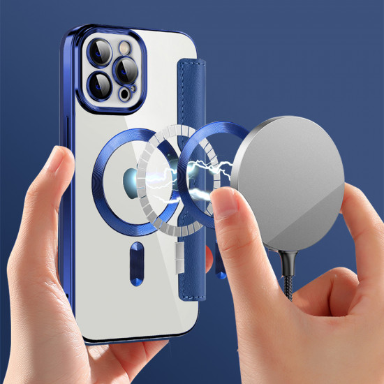 Techsuit  SmartMag Book Case  iPhone 12 Pro  Blue