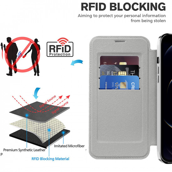 Techsuit  SmartMag Book Case  iPhone 11 Pro Max  Gray