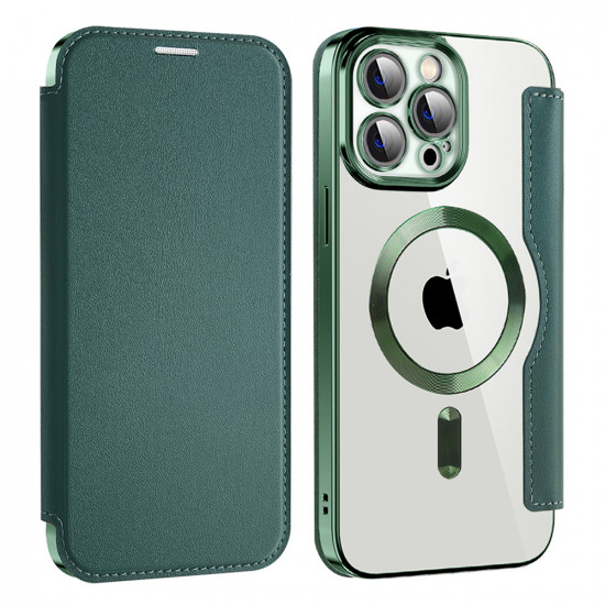 Techsuit  SmartMag Book Case  iPhone 13 Pro  Green
