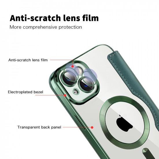 Techsuit  SmartMag Book Case  iPhone 14  Green
