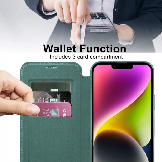 Techsuit  SmartMag Book Case  iPhone 14  Green