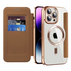 Techsuit  SmartMag Book Case  iPhone 14 Pro Max  Brown