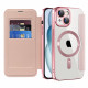 Techsuit SmartMag Book Case iPhone 15 Pink Techsuit SmartMag Book Case iPhone 15 Pink
