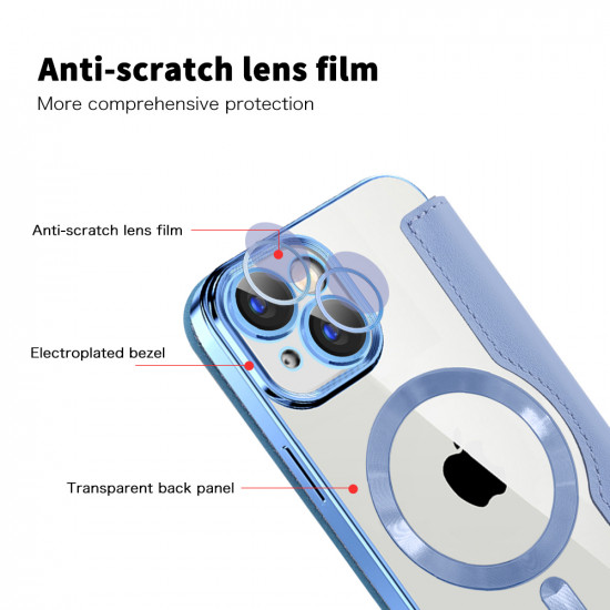 Techsuit  SmartMag Book Case  iPhone 15  Light Blue