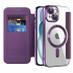 Techsuit  SmartMag Book Case  iPhone 15  Purple