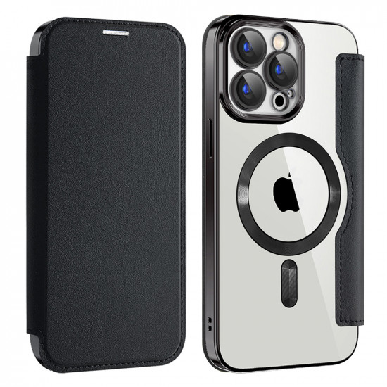 Techsuit  SmartMag Book Case  iPhone 15 Pro  Black