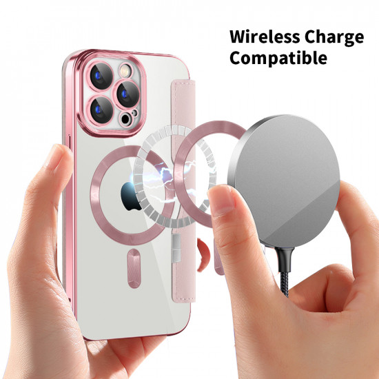Techsuit  SmartMag Book Case  iPhone 15 Pro  Pink