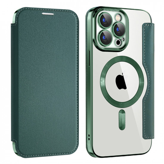 Techsuit  SmartMag Book Case  iPhone 15 Pro Max  Green
