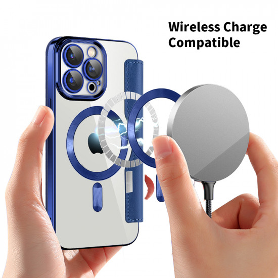 Techsuit  SmartMag Book Case  iPhone 15 Pro Max  Blue