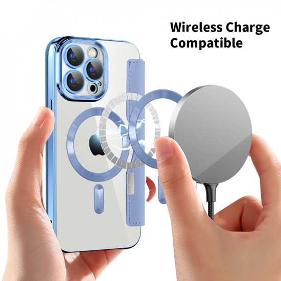 Techsuit  SmartMag Book Case  iPhone 15 Pro Max  Light Blue