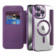 Techsuit SmartMag Book Case iPhone 15 Pro Max Purple Techsuit SmartMag Book Case iPhone 15 Pro Max Purple