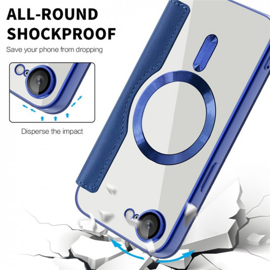 Techsuit  SmartMag Book Case  iPhone 16e  Blue