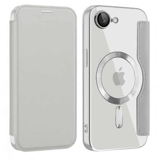 Techsuit  SmartMag Book Case  iPhone 16e  Gray