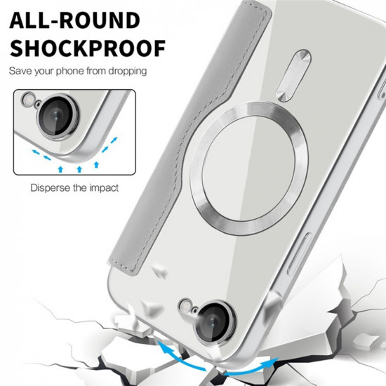 Techsuit  SmartMag Book Case  iPhone 16e  Gray