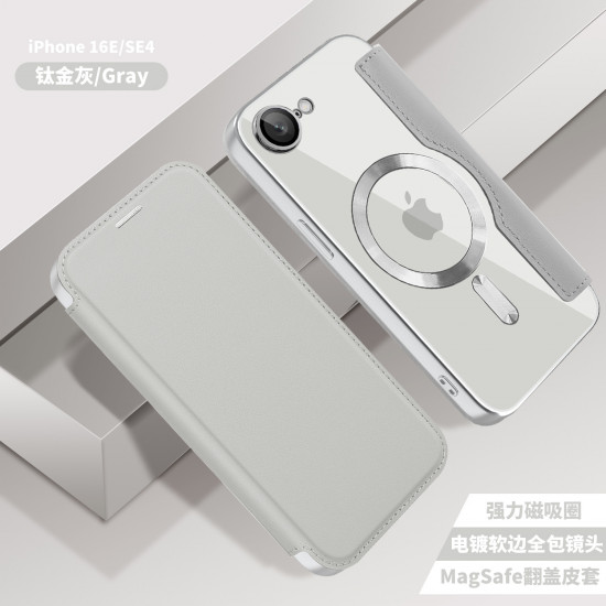 Techsuit  SmartMag Book Case  iPhone 16e  Gray