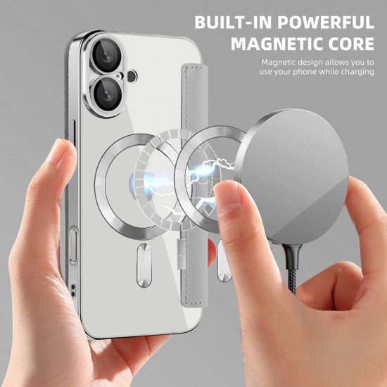 Techsuit  SmartMag Book Case  iPhone 16  Gray