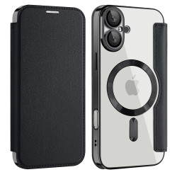 Techsuit  SmartMag Book Case  iPhone 16 Plus  Black