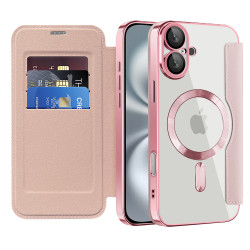 Techsuit  SmartMag Book Case  iPhone 16 Plus  Pink