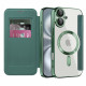 Techsuit  SmartMag Book Case  iPhone 16 Plus  Green