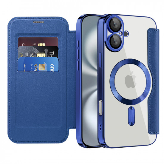 Techsuit  SmartMag Book Case  iPhone 16 Plus  Blue