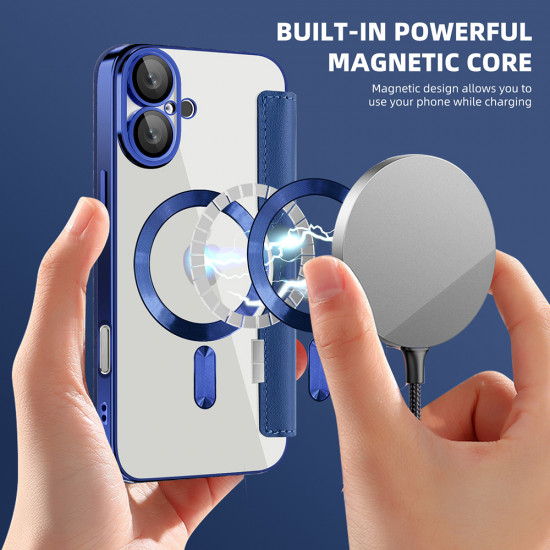Techsuit  SmartMag Book Case  iPhone 16 Plus  Blue