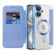 Techsuit  SmartMag Book Case  iPhone 16 Plus  Light Blue