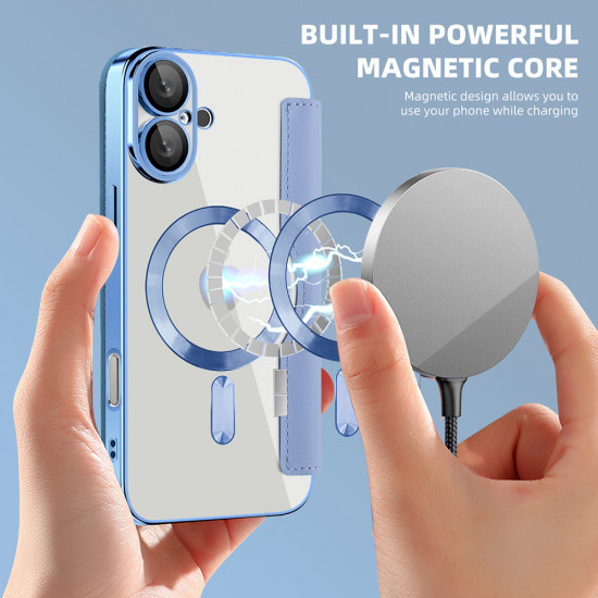 Techsuit  SmartMag Book Case  iPhone 16 Plus  Light Blue