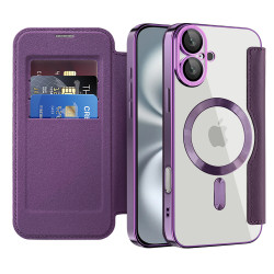 Techsuit  SmartMag Book Case  iPhone 16 Plus  Purple