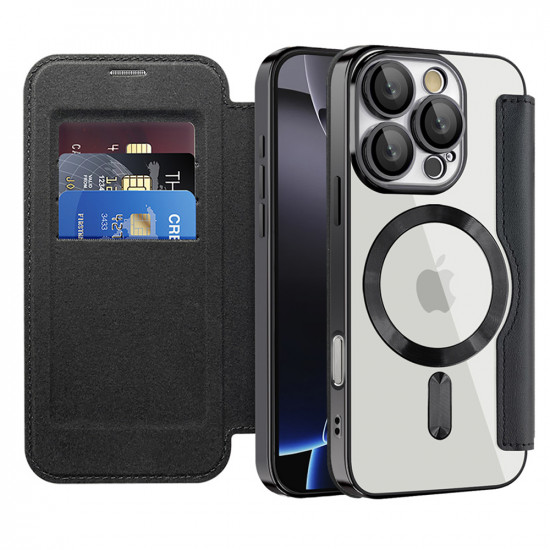 Techsuit  SmartMag Book Case  iPhone 16 Pro  Black