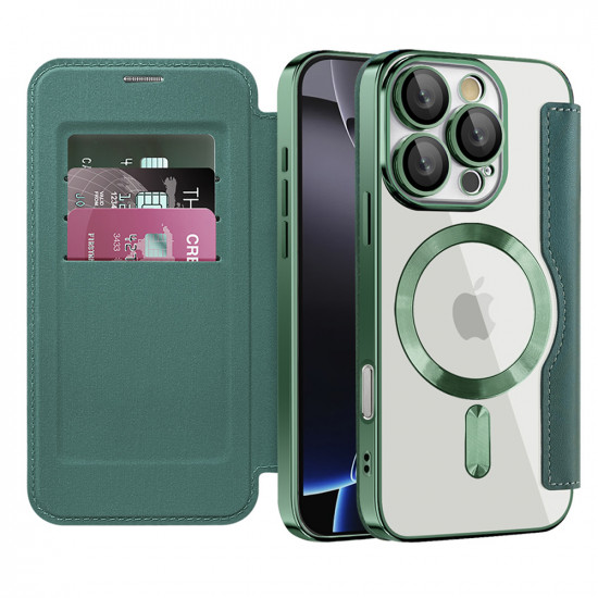 Techsuit  SmartMag Book Case  iPhone 16 Pro  Green
