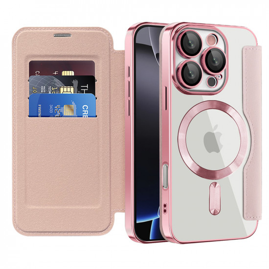 Techsuit  SmartMag Book Case  iPhone 16 Pro Max  Pink