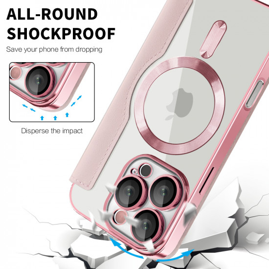 Techsuit  SmartMag Book Case  iPhone 16 Pro Max  Pink