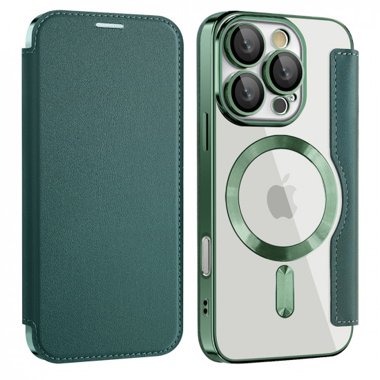 Techsuit  SmartMag Book Case  iPhone 16 Pro Max  Green