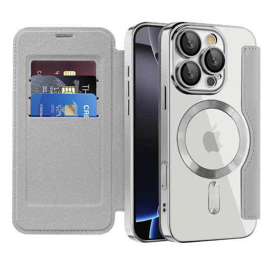 Techsuit  SmartMag Book Case  iPhone 16 Pro Max  Gray
