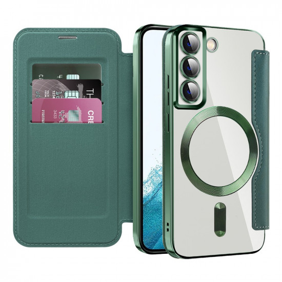 Techsuit  SmartMag Book Case  Samsung Galaxy S22 5G  Green