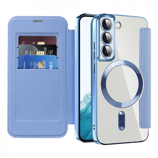 Techsuit  SmartMag Book Case  Samsung Galaxy S22 5G  Light Blue