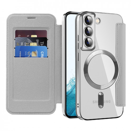 Techsuit  SmartMag Book Case  Samsung Galaxy S22 5G  Gray