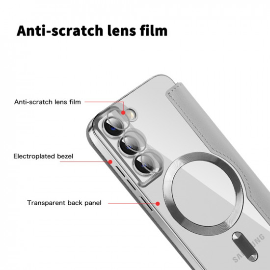 Techsuit  SmartMag Book Case  Samsung Galaxy S22 5G  Gray
