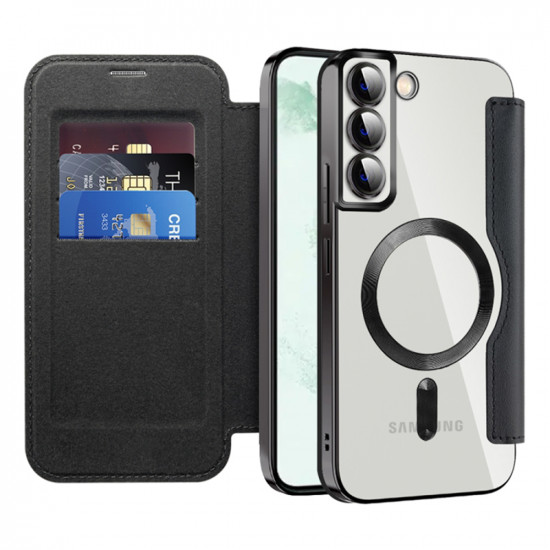Techsuit  SmartMag Book Case  Samsung Galaxy S22 Plus 5G  Black