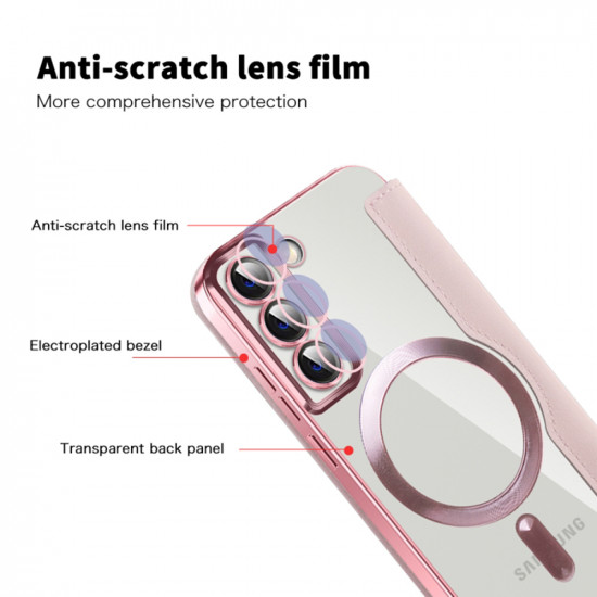 Techsuit  SmartMag Book Case  Samsung Galaxy S22 Plus 5G  Pink