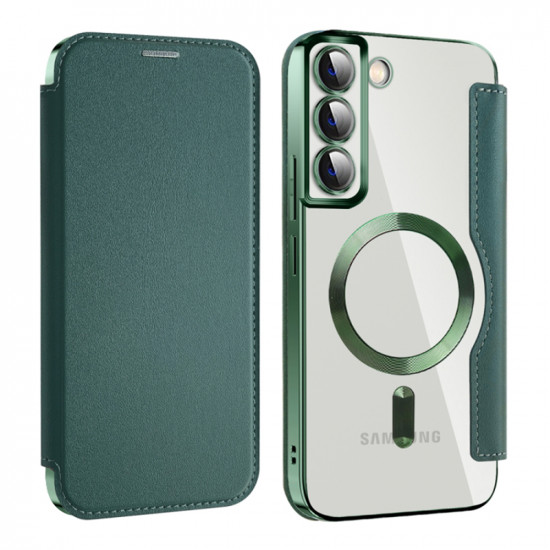 Techsuit  SmartMag Book Case  Samsung Galaxy S22 Plus 5G  Green