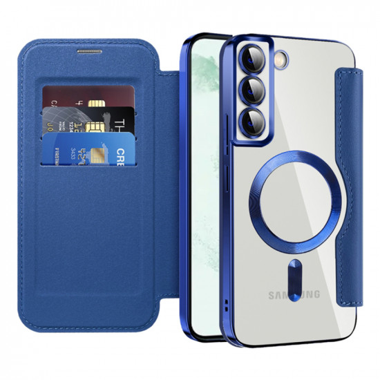 Techsuit  SmartMag Book Case  Samsung Galaxy S22 Plus 5G  Blue