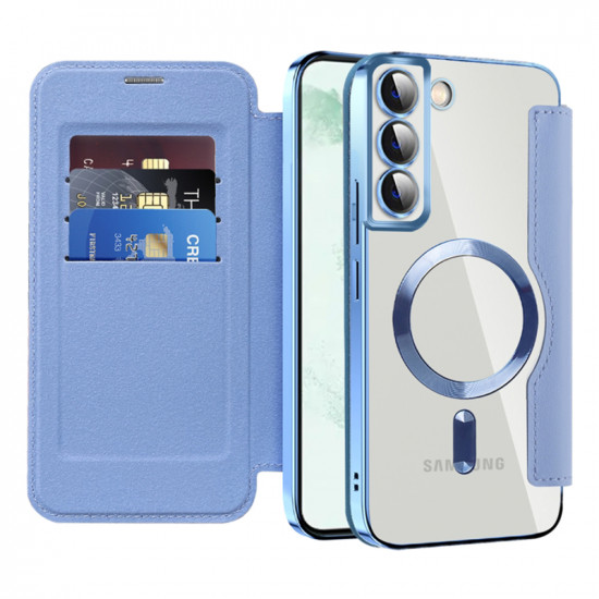 Techsuit  SmartMag Book Case  Samsung Galaxy S22 Plus 5G  Light Blue