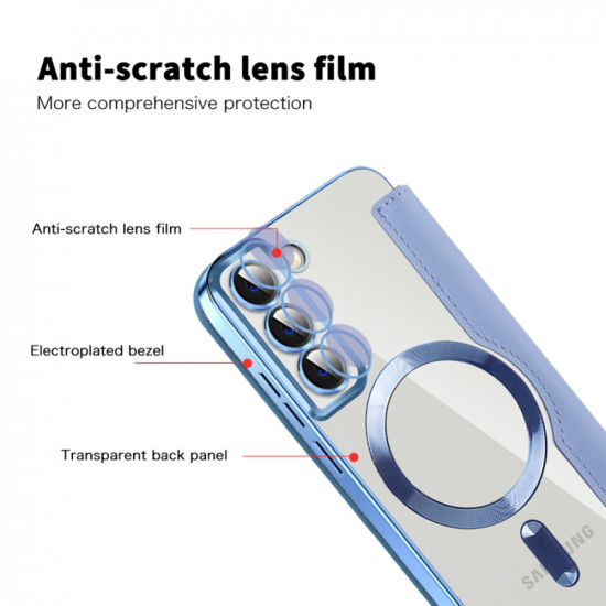 Techsuit  SmartMag Book Case  Samsung Galaxy S22 Plus 5G  Light Blue