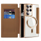 Techsuit  SmartMag Book Case  Samsung Galaxy S22 Ultra 5G  Brown
