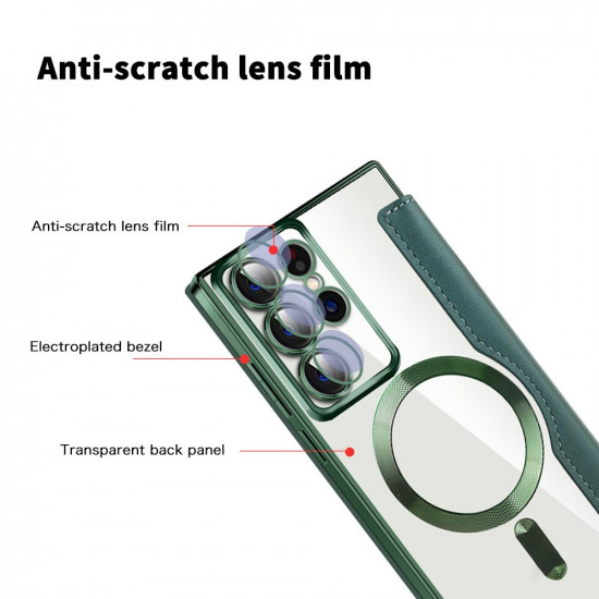 Techsuit  SmartMag Book Case  Samsung Galaxy S22 Ultra 5G  Green
