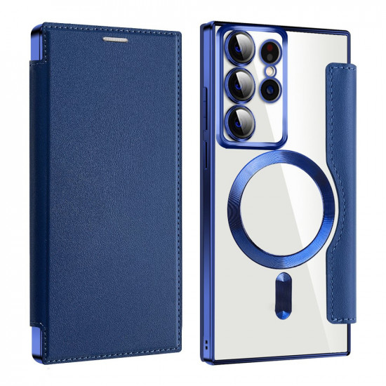 Techsuit  SmartMag Book Case  Samsung Galaxy S22 Ultra 5G  Blue