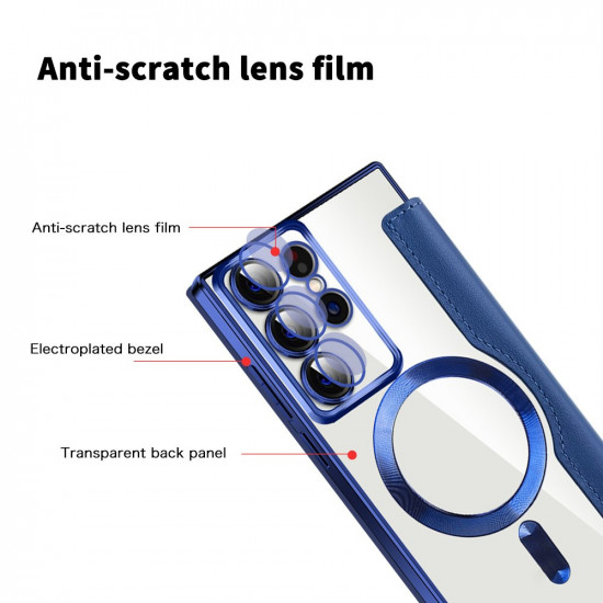 Techsuit  SmartMag Book Case  Samsung Galaxy S22 Ultra 5G  Blue